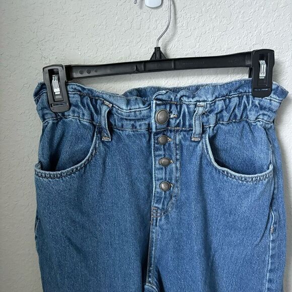 Zara High Rise Paperbag Ankle Jeans Size 2 - Picture 3 of 6